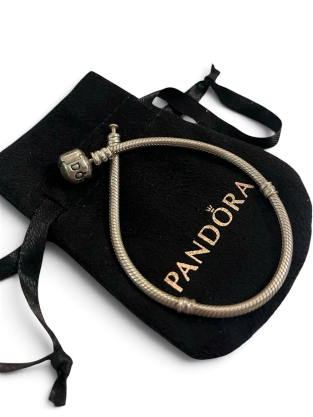 Pandora Moments Barrel Clasp Snake Bracelet